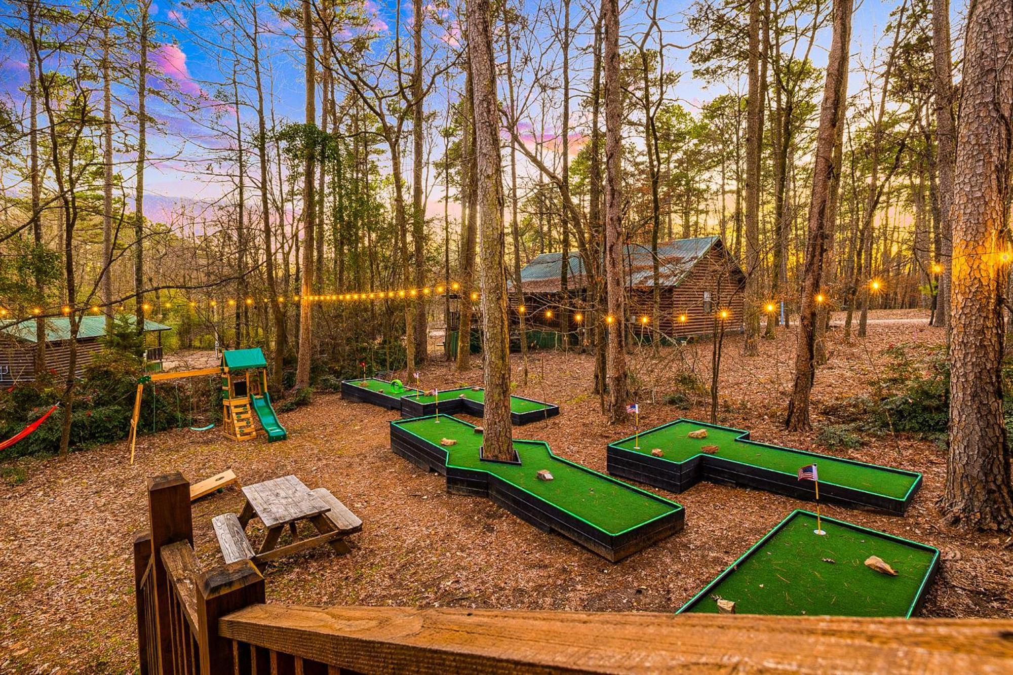 Close To Putt Putt, Pool Table, Play Set Broken Bow